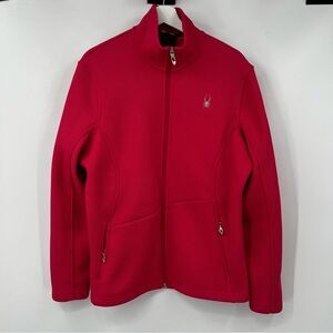 Spyder Deep Pink Outdoors Full-Zip Sweater Jacket Size XL